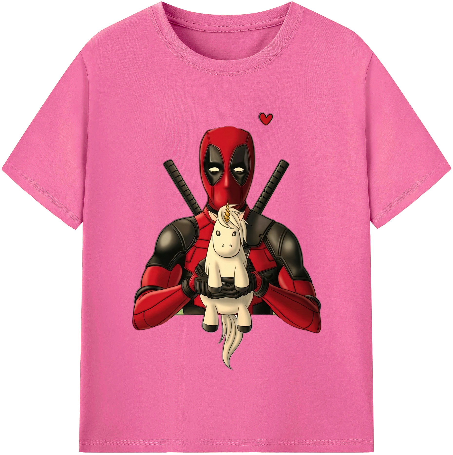 （画像用） Deadpool デッドプール レディースカジュアルプリントTシャツ（綿100％）